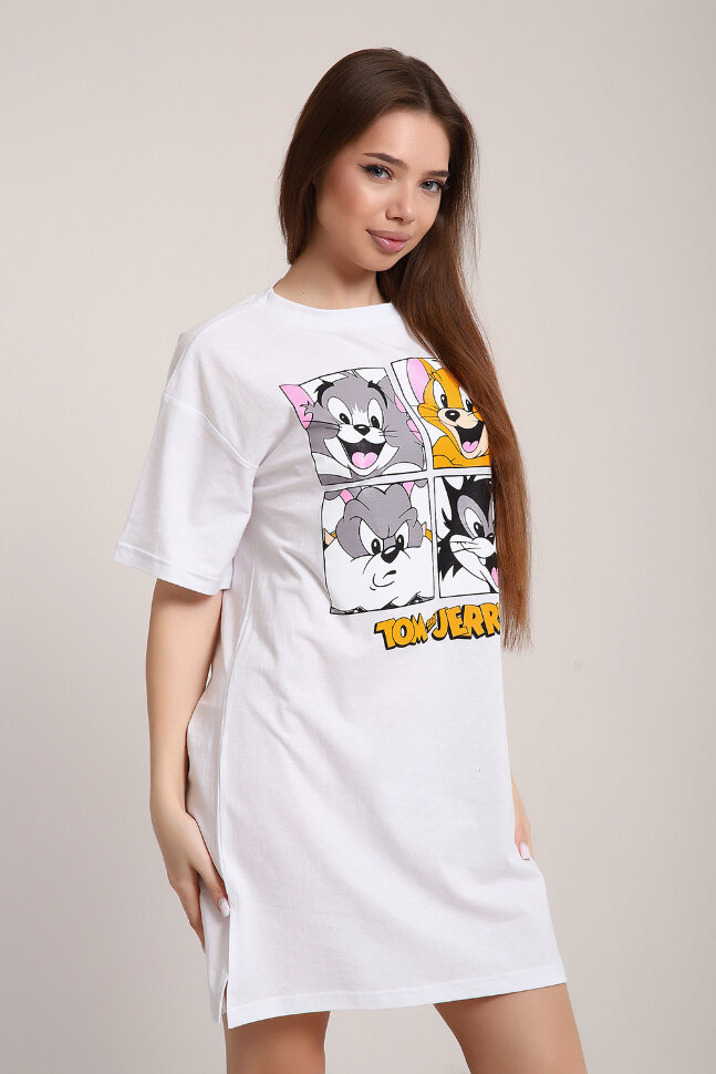 Платье женское ЕПЛ-1060 белый