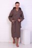Халат мужской Чемпион ВЧ-242 серо-коричневый