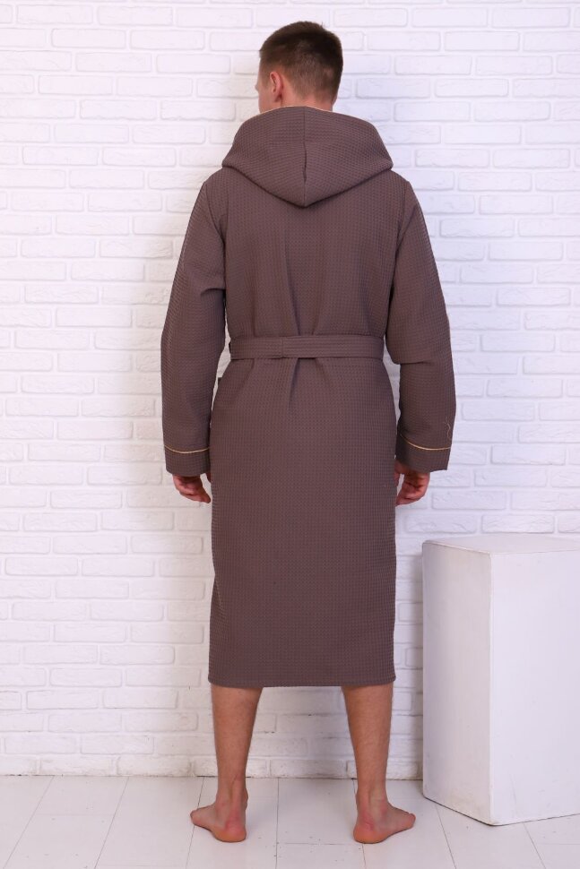 Халат мужской Чемпион ВЧ-242 серо-коричневый