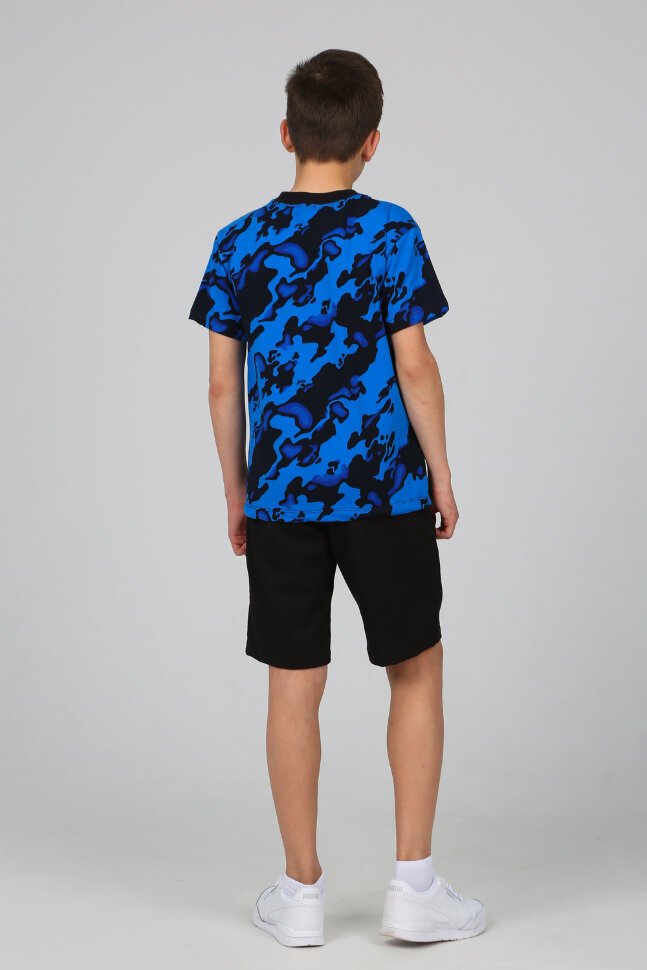 Костюм с шортами для мальчика Вулкан синий