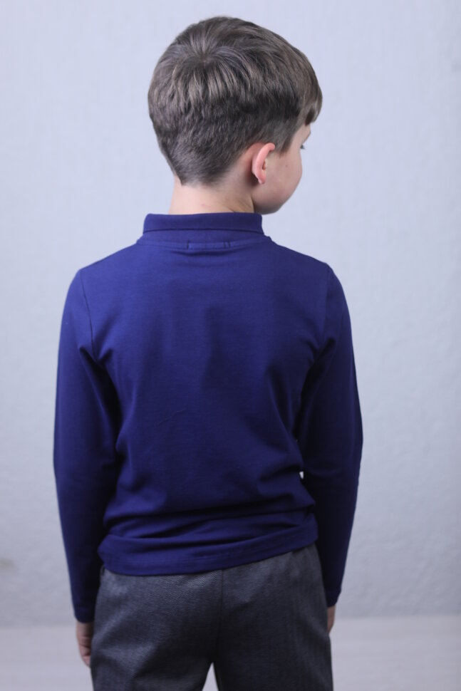 Детский джемпер для мальчика 6263 темно-синий