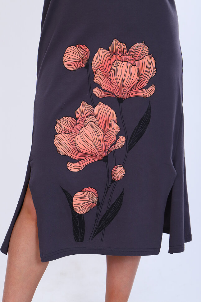 Платье женское 71063 серый