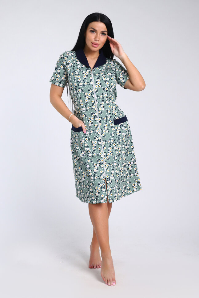 Халат Женский 35328 мелкий цветок