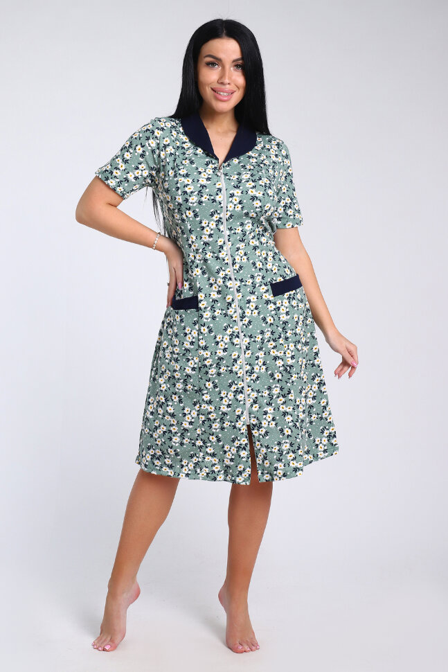 Халат Женский 35328 мелкий цветок