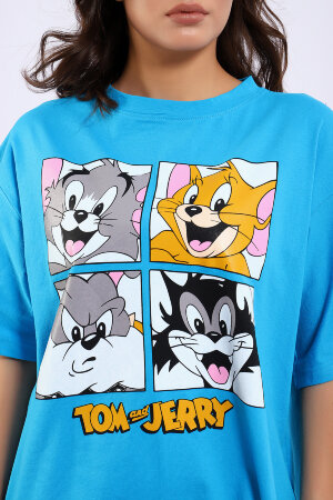 Платье женское ЕПЛ-1060 голубой