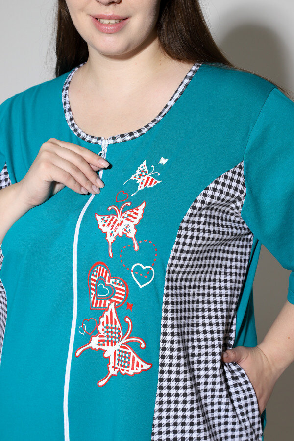 Халат Дженни бирюза ХГ-075