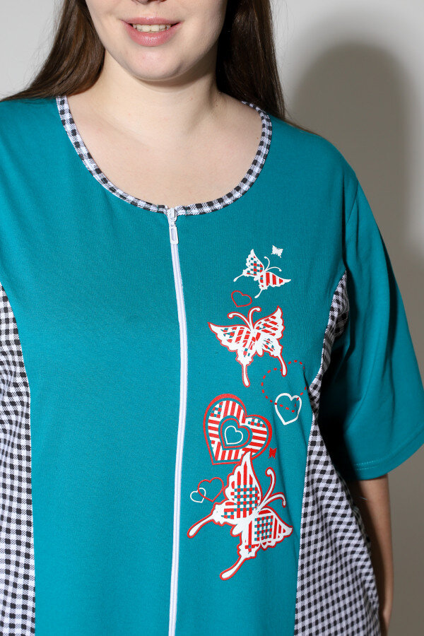 Халат Дженни бирюза ХГ-075