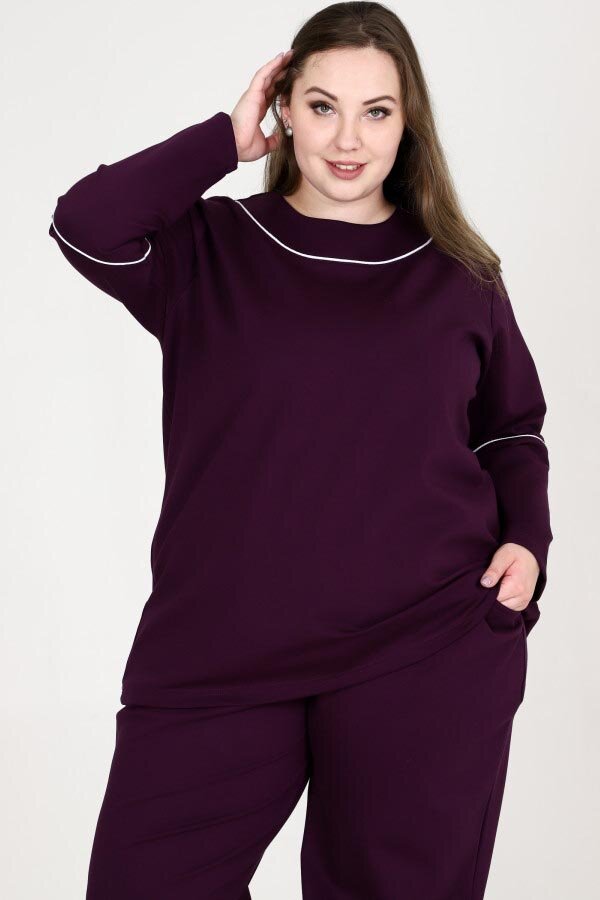 Туника-кофта Питер 2 баклажан КОФ-03