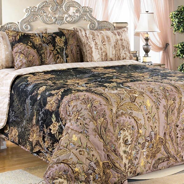 Покрывало стеганое Музей коричневый, перкаль