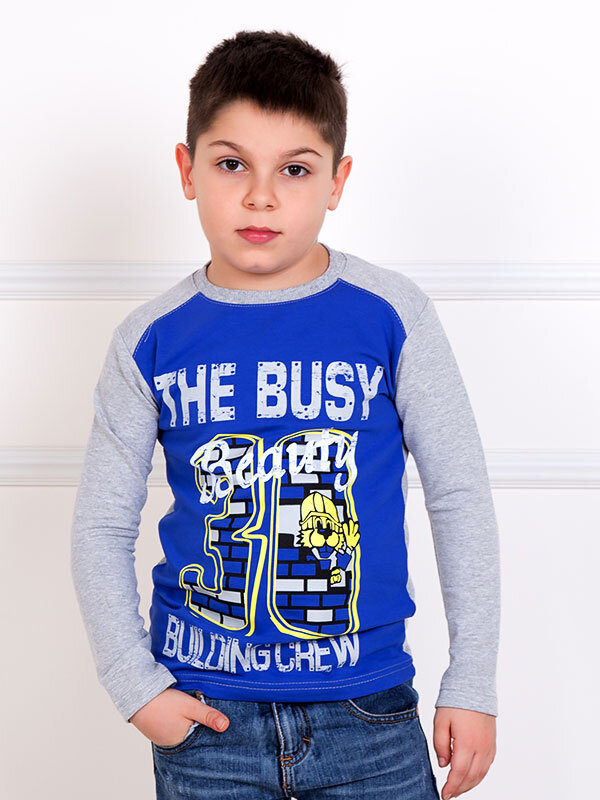 Толстовка детская Строитель (синий)