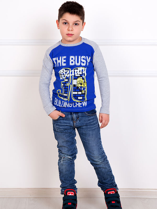 Толстовка детская Строитель (синий)