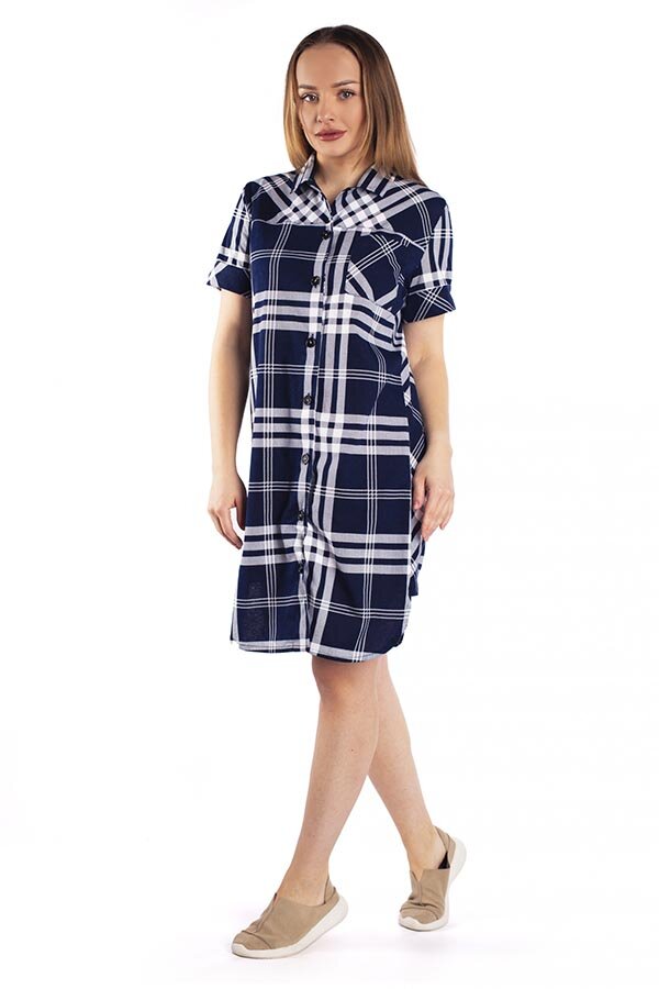 Халат Герда шотландка  К-147