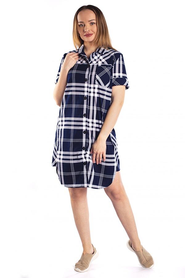 Халат Герда шотландка  К-147