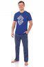 Пижама мужская Моё синяя МП-2