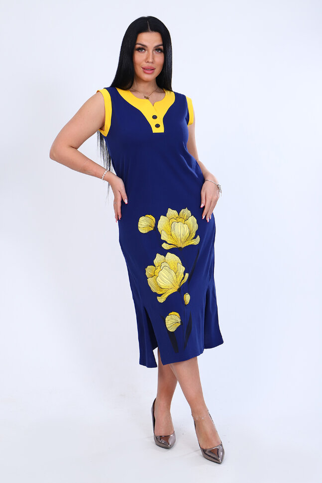 Платье женское 71063 синий