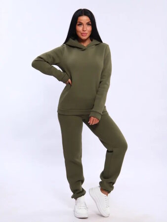 Женский костюм с брюками 19130 хаки