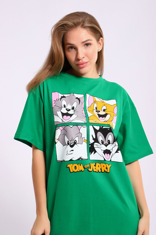 Платье женское ЕПЛ-1060 зеленый