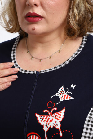 Халат Дженни темно-синий ХГ-076