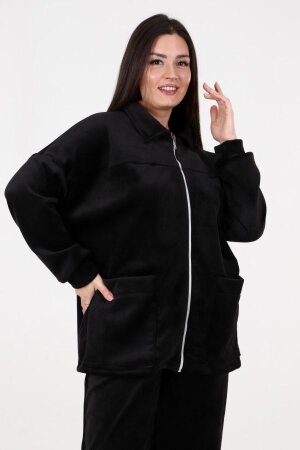 Куртка Алиса черный вельвет КУР-69