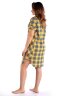 Халат Герда желтая клетка К-147
