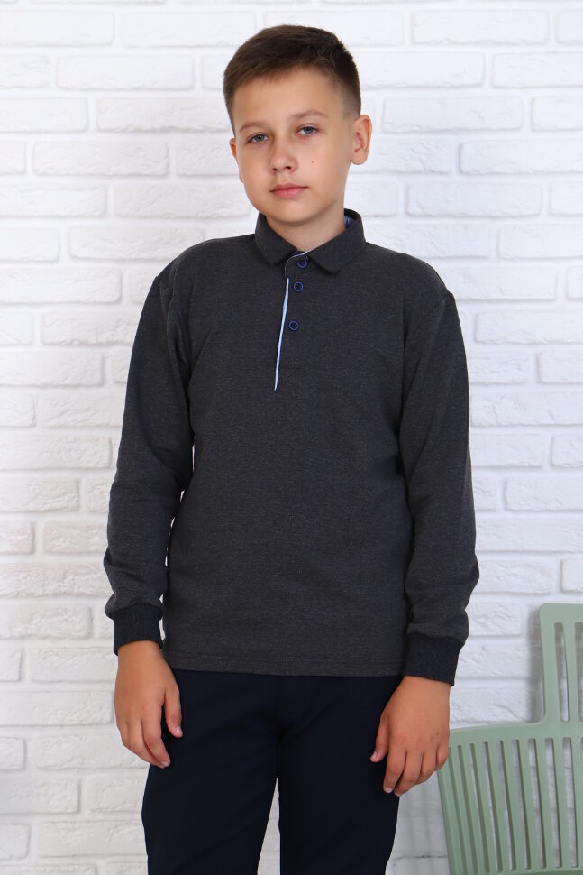 Детский джемпер для мальчика 17584 антрацит