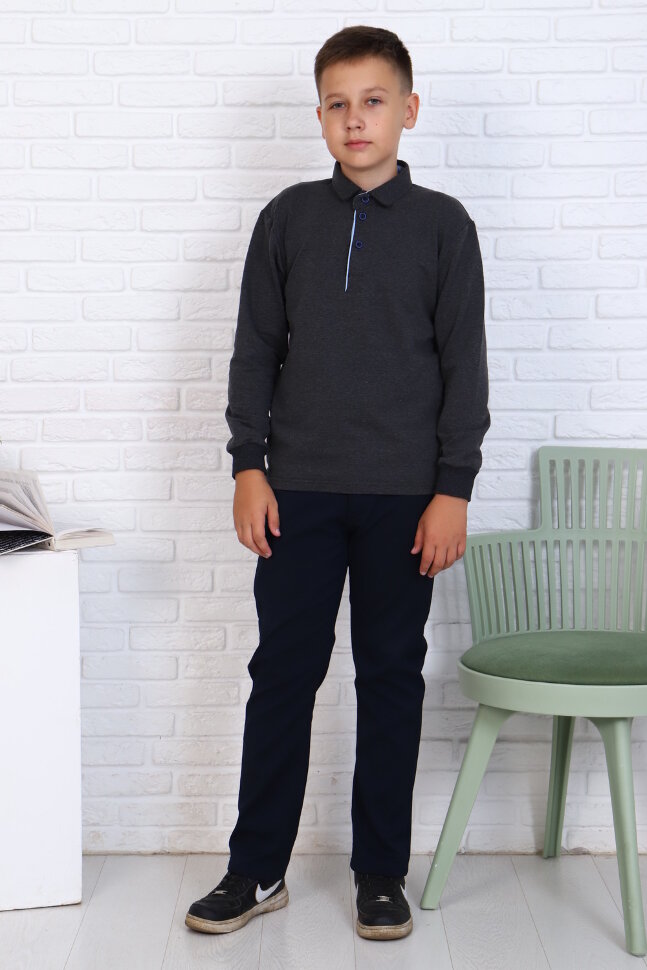 Детский джемпер для мальчика 17584 антрацит