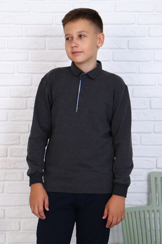 Детский джемпер для мальчика 17584 антрацит