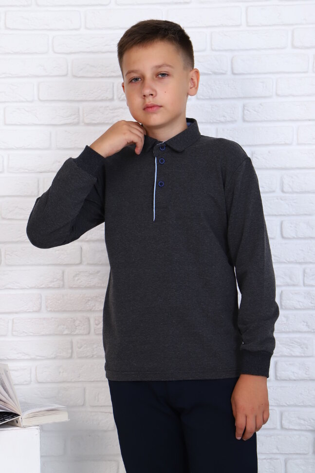 Детский джемпер для мальчика 17584 антрацит