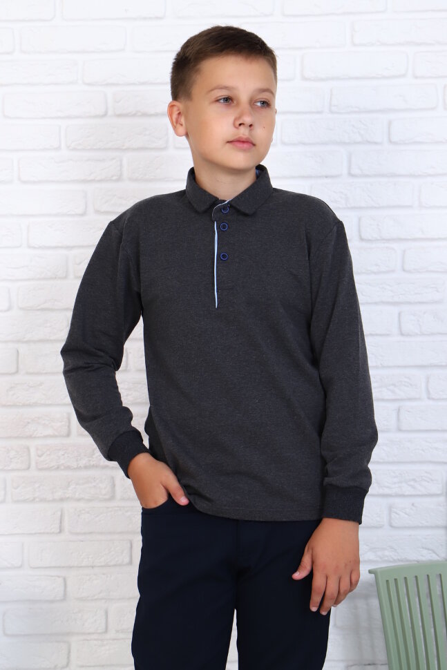 Детский джемпер для мальчика 17584 антрацит