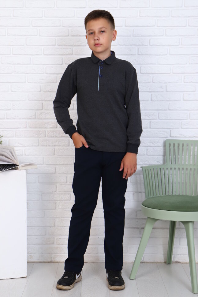 Детский джемпер для мальчика 17584 антрацит