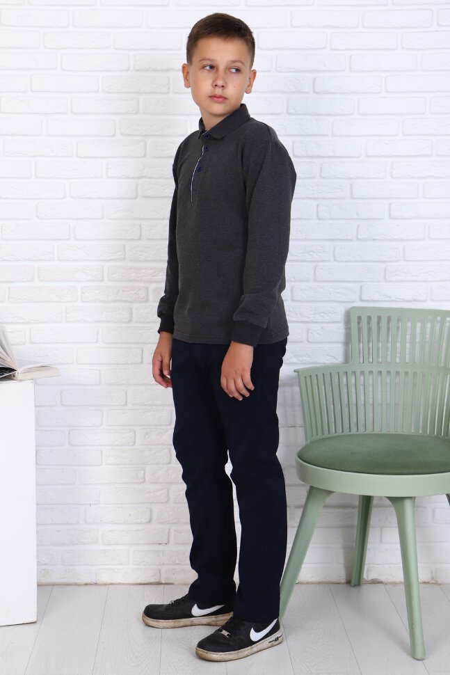 Детский джемпер для мальчика 17584 антрацит