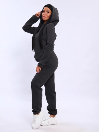 Женский костюм с брюками 19130 антрацит меланж