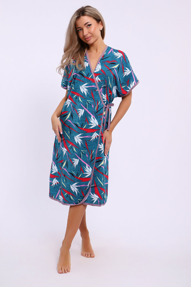 Халат Женский 51181 изумруд