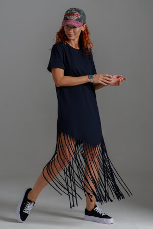 Платье женское 7477 темно-синий