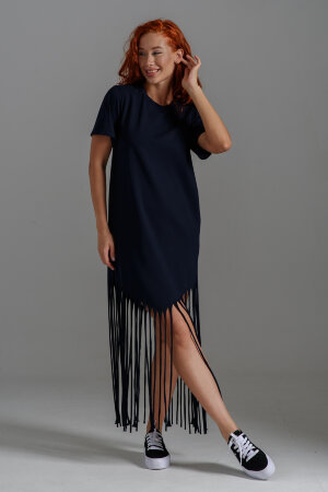 Платье женское 7477 темно-синий