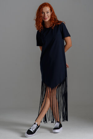 Платье женское 7477 темно-синий