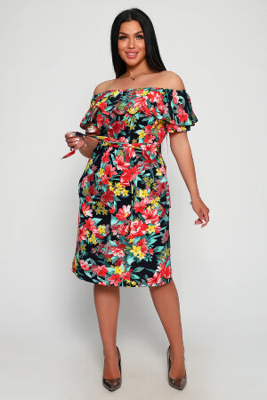 Платье женское 71070 красный