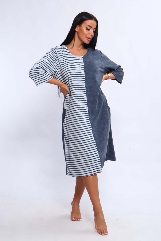 Халат Женский 207 ИРИНА серый