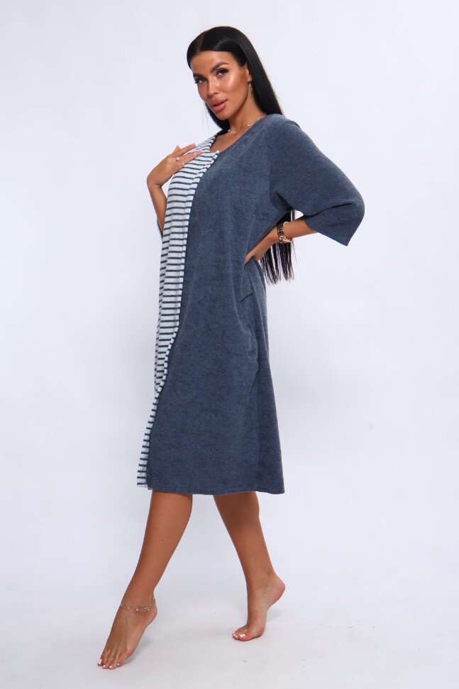 Халат Женский 207 ИРИНА серый