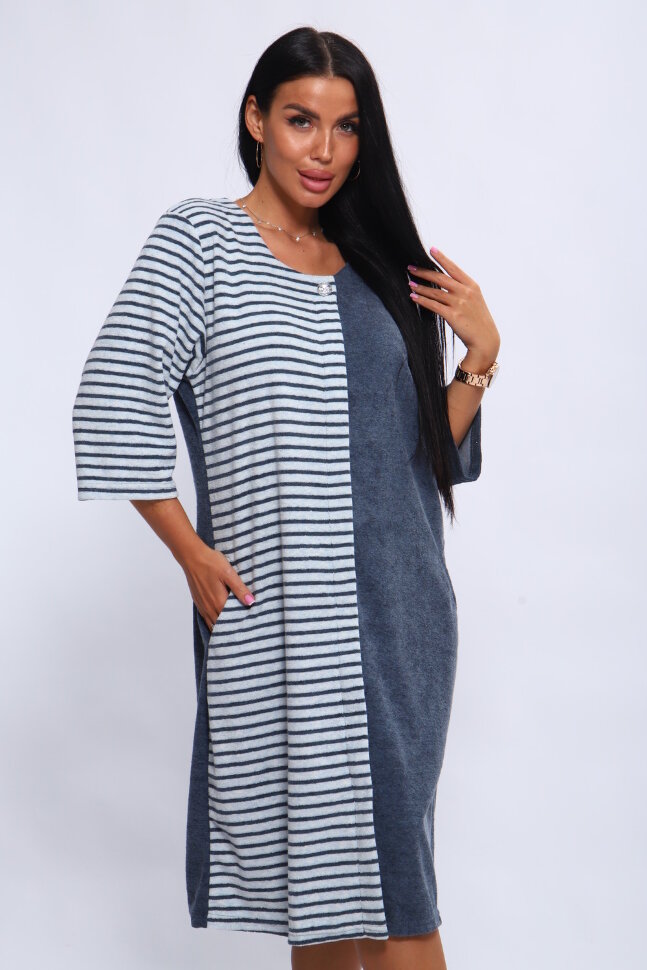 Халат Женский 207 ИРИНА серый