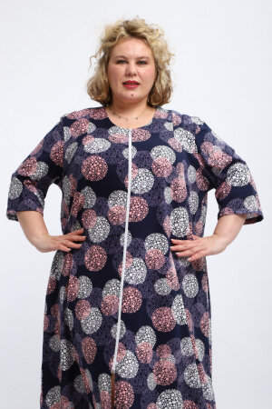 Халат Зима темно-синий ХГ-020-3