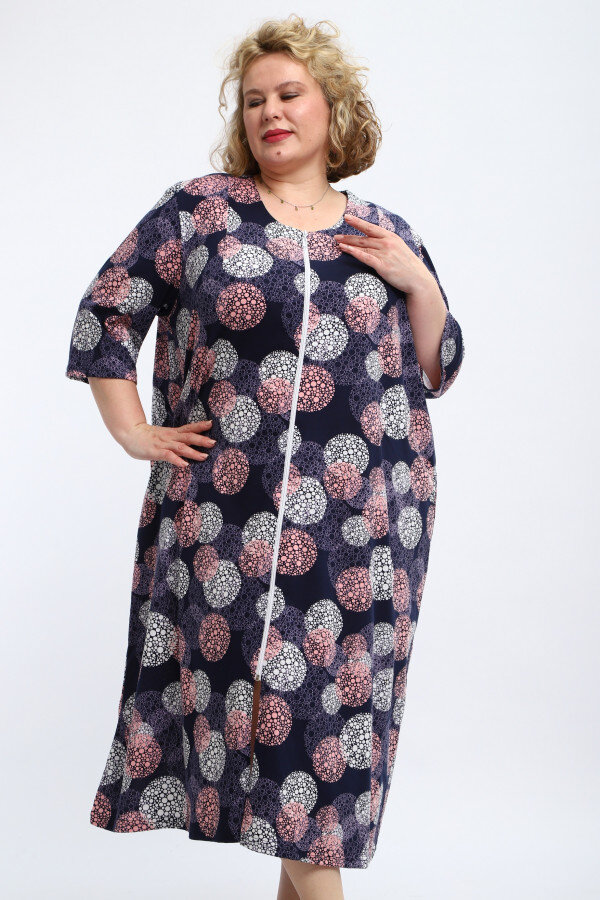 Халат Зима темно-синий ХГ-020-3