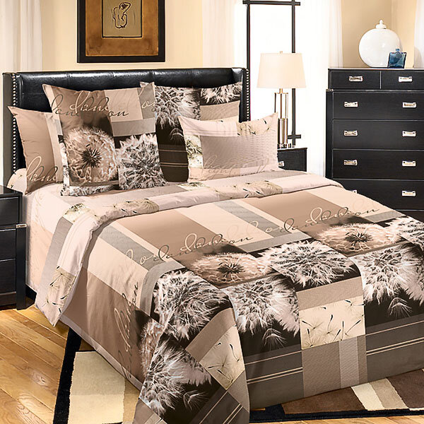 КПБ Одуванчик бязь коричневый 2 сп.