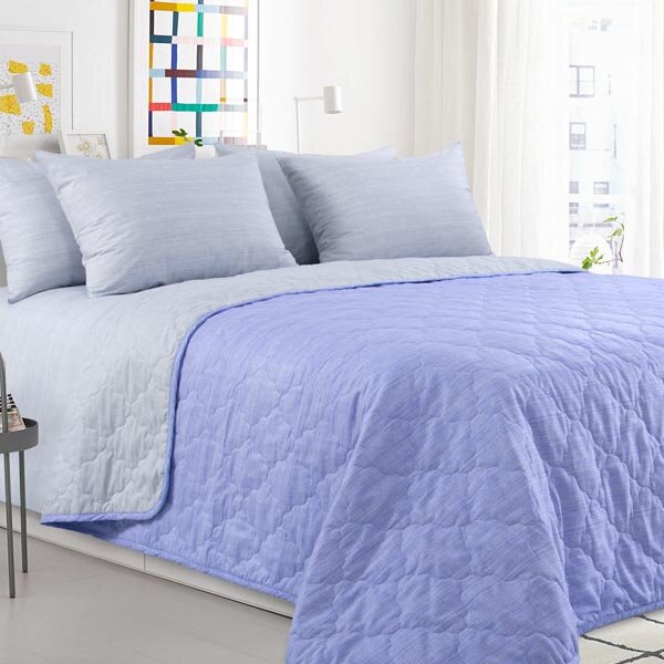 Покрывало стеганое Нежная фиалка, перкаль