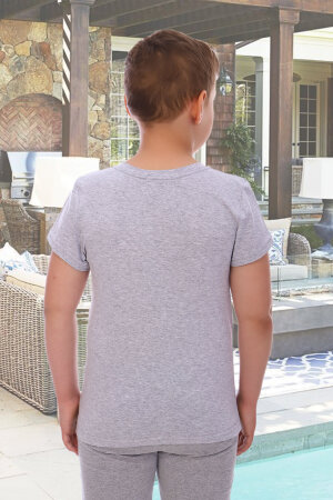 Футболка для мальчика 4627 серый