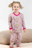 Пижама с брюками для девочки Лавруша с начесом