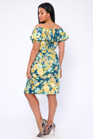 Платье женское 71070 зеленый