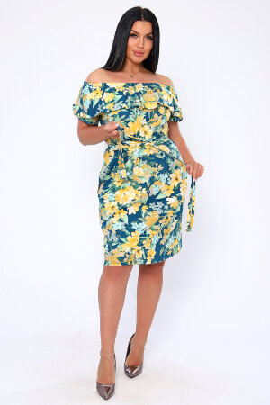 Платье женское 71070 зеленый