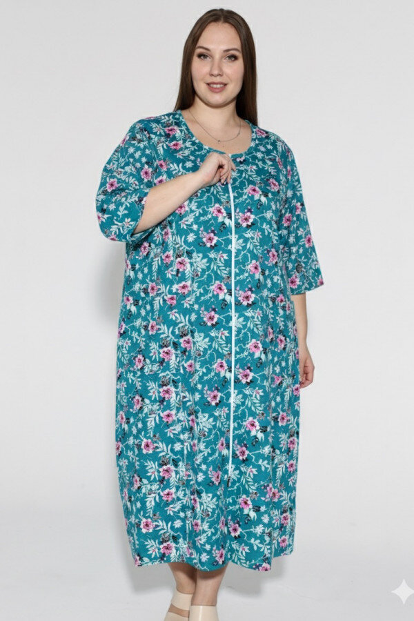 Халат Зима бирюза ХГ-20-2