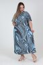 Платье Волна голубой ПГ-238
